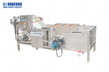 Saç Çıkarma Meyve Ve Sebze Yıkama Makinesi 500 - 1000kg / H Kapasiteli Otomatik Sebze Yıkama Makinesi