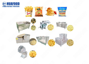 Otomatik Patates Patates Kızartması Üretim Hattı / Patates Kızartması Yarı Otomatik Makine