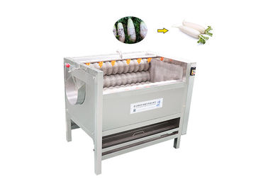 Patates Elektrikli 600 * 640 * 1300mm Sebze Yıkama Makinesi