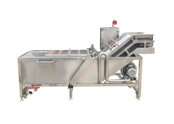 Taze Mango Fırça Merdane 500kg / saat Sebze Yıkama Makinası