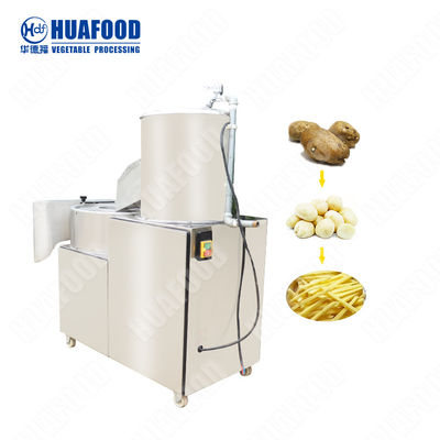 Yam Soyma Dilimleme 100kg / H Sebze Yıkama Makinesi