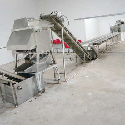 Elektrikli Gazlı Tatlı Patates Cipsi Yapma Makinesi Üretim Hattı