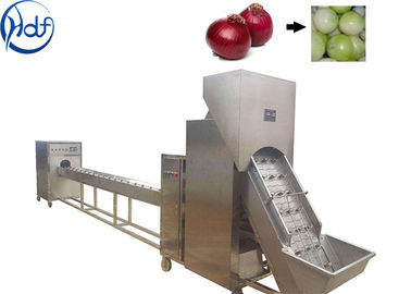 1.5kw Güç Soğan Soyma Makinesi, Kesici ile Soğan İşleme Makinesi
