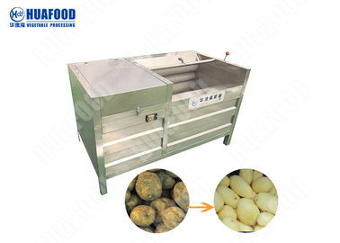 Döner Tip Tatlı Patates Soyma Makinesi Zencefil Soyma Ekipmanları