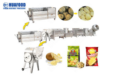 Dondurulmuş Patates Kızartması Otomatik Patates Cipsi Yapma Makinesi Patates Cipsi Kızartma Makinesi