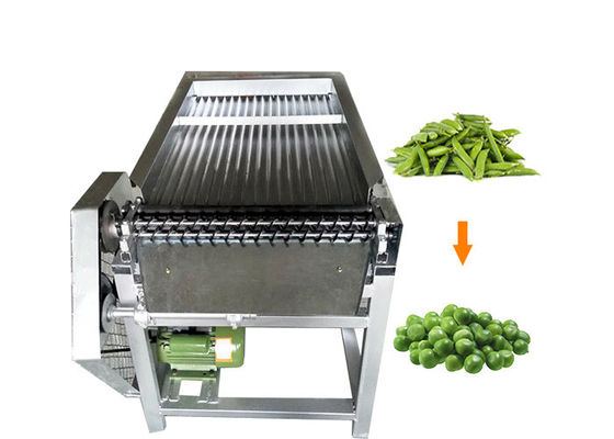 Yeşil Bezelye Sheller Bombardımanı Makinesi Edamame Soya Fasulyesi Kabuğu Çıkarma Makinesi